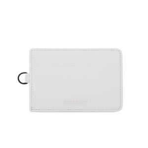 NINA RICCI embossed logo leather cardholder in white